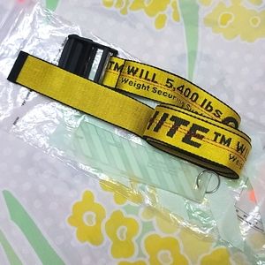 OFF-WHITE Yellow Industrial Belt